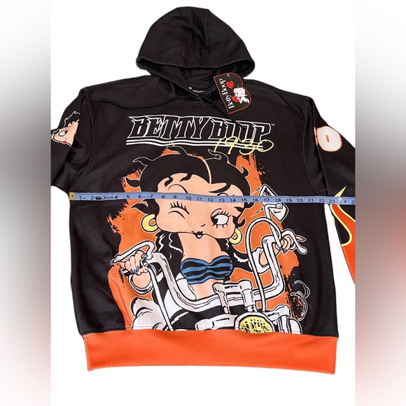 BETTY BOOP FASHION NOVA Juniors GRAPHIC PRINT HOODIE SIZES 7/8 (XS/S) NWT - Picture 11 of 12